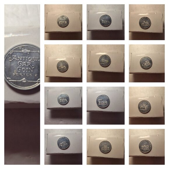 Vintage Sunoco Antique Car Coin Series 2 – Lot of 12 Coins (with a few duplicate - Picture 1 of 1